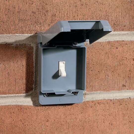 1-gang weatherproof Single Switch Box Cover - Gray