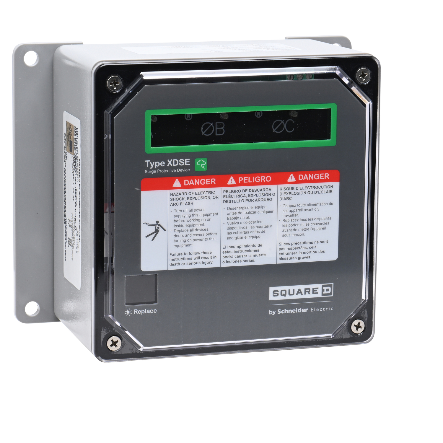 Surge protection device, XDSE, 200kA, 208Y/120 VAC, 3 phase, 4 wire, SPD type 2