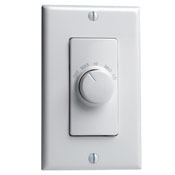 IllumaTech 1.5A Quiet Step Rotary Fan Speed Control, Single Pole, White/Ivory/Light Almond