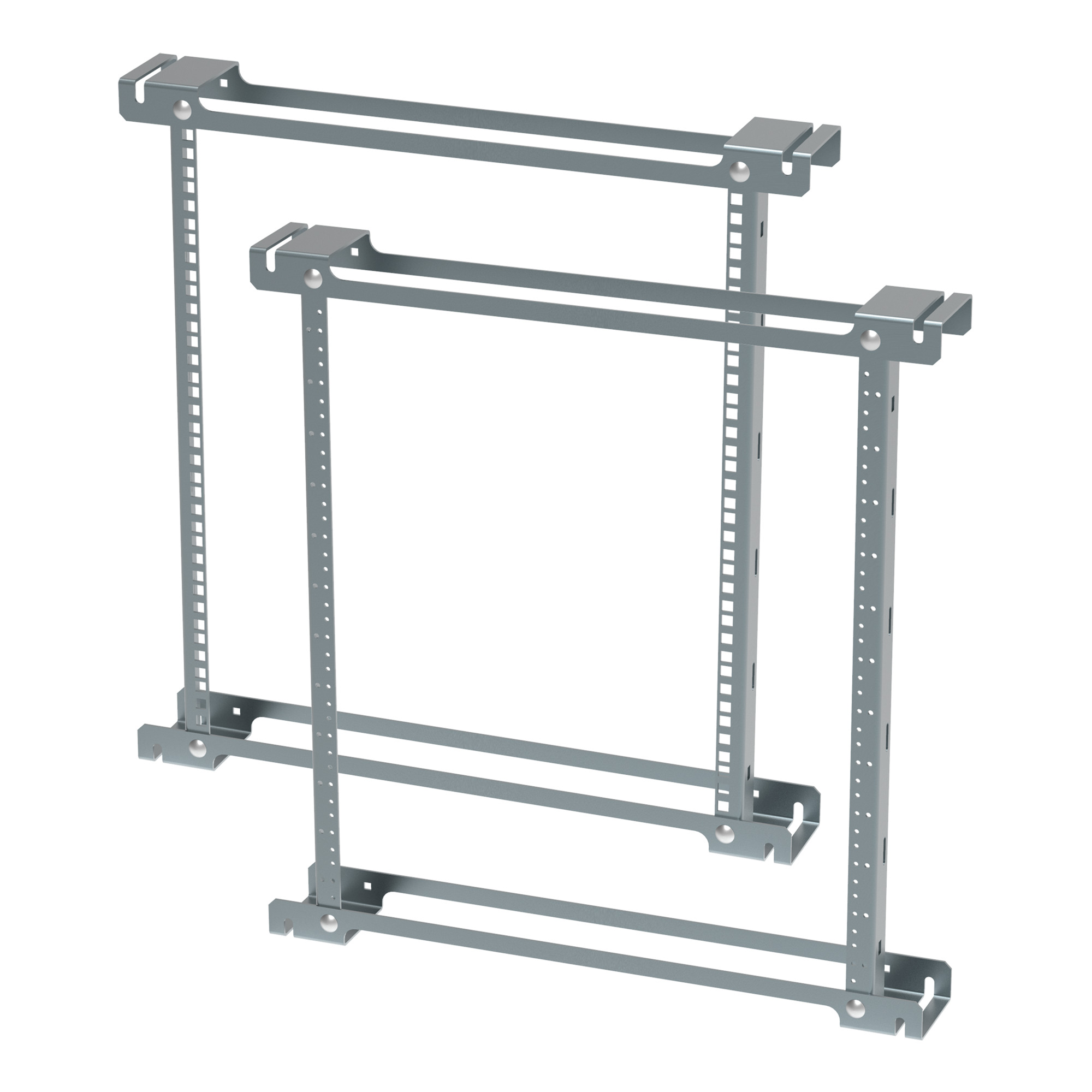 ProTek Rack Angles Tapped, 21.00 12U, Plated, Steel