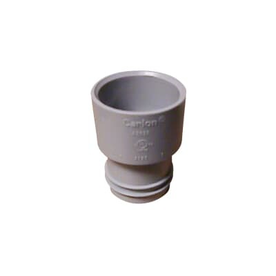 ENT Male Adapter, Size 1 Inch to 1 Inch, Length 1.76 Inches, Material PVC, Color Gray