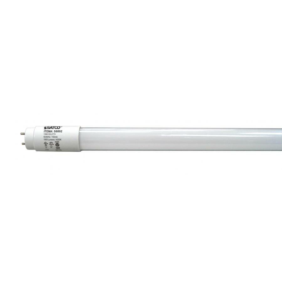 13 Watt T8 LED - Type A + Type B - Medium Bi-pin Base - 4000K - 50000 Average Rated Hours - 1900 Lumens