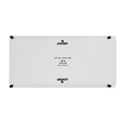 Full Width Universal Security Plate with PCB Mounting Clips, White