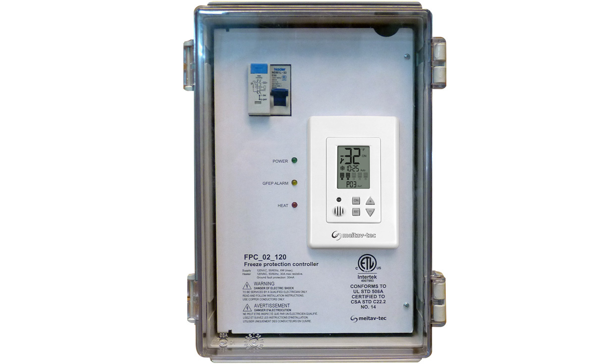 FREEZE PROTECTION CONTROLLER 240V, 30A, w/GFEP