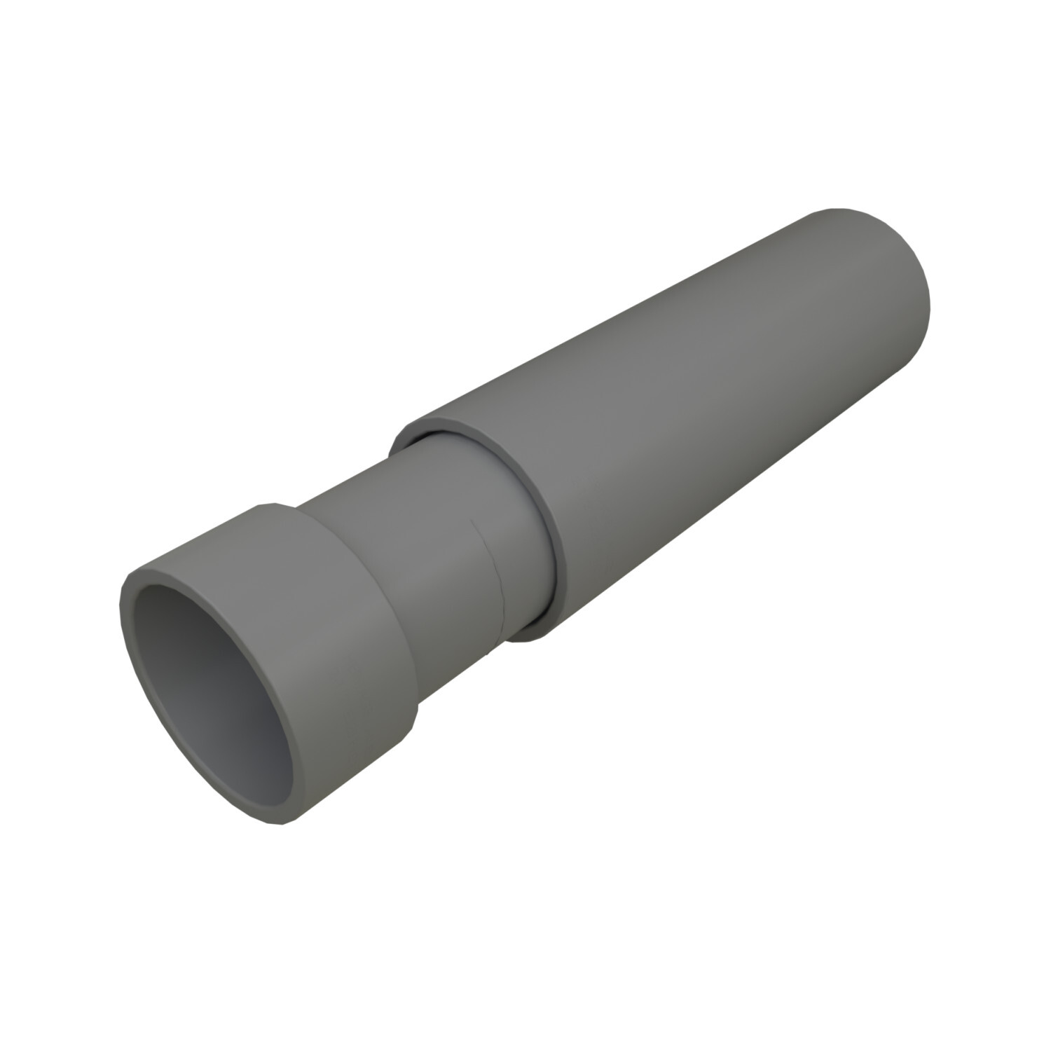 789655 2-Piece Round Expansion Coupling, 4 in, For Use With Rigid PVC Conduit, PVC