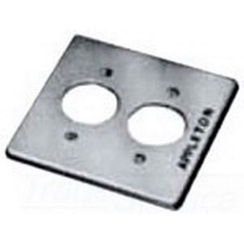 Receptacle 2-Gang FS Cover; Stamped Steel