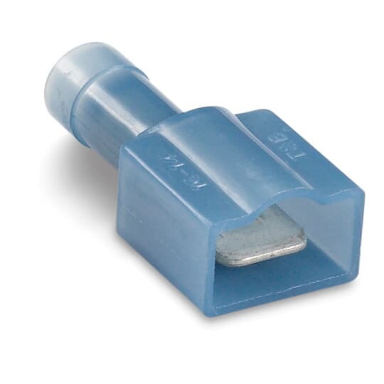 Fully Insulated Nylon Male - 250 Series Disconnects for Wire Range 16-14, Blue