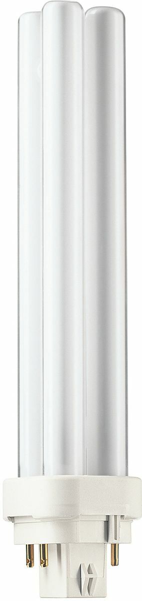 A compact lamp with enhanced performance Philips Linear Compact Fluorescent Lamps offer designers, specifiers and end-users new levels of efficiencies and versatility in sizes,configurations and application possibilities. With so many elegant fixtures available to complement their small size, high light output and advanced technology, Philips Energy Advantage lamps are fast becoming the preferred choice when maximum effciency and sleek design solutions are required. Compact quad tube design;Sustainable lighting solution - only 1.4mg of mercury per lamp;Designed for use with electronic ballasts for lower operating costs and flicker-free starting