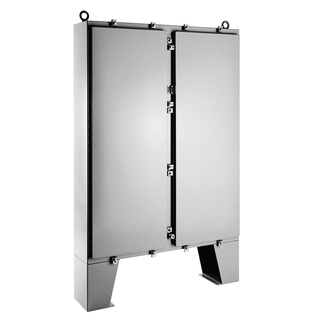 Two-Door with Floorstand Type 4, 62.06x48.06x10.06, Gray, Steel