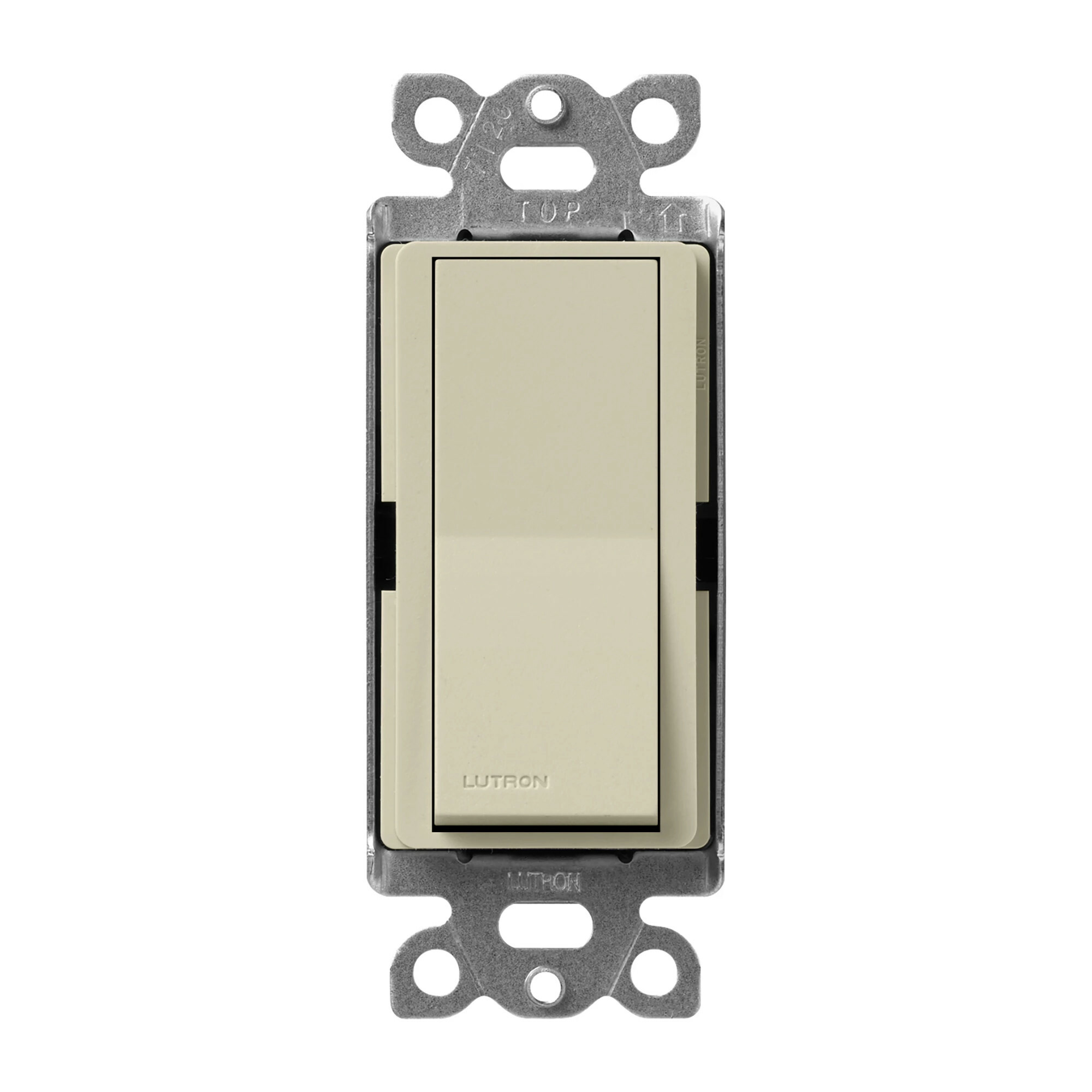 Lutron Claro 15 Amp, 3-Way On/Off Rocker Switch, Clay
