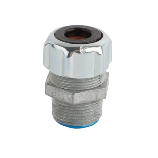 1-1/4 Inch Straight Die Cast Zinc Liquidtight Strain Relief Cord Connector, Cord Range 0.880 to 1.065