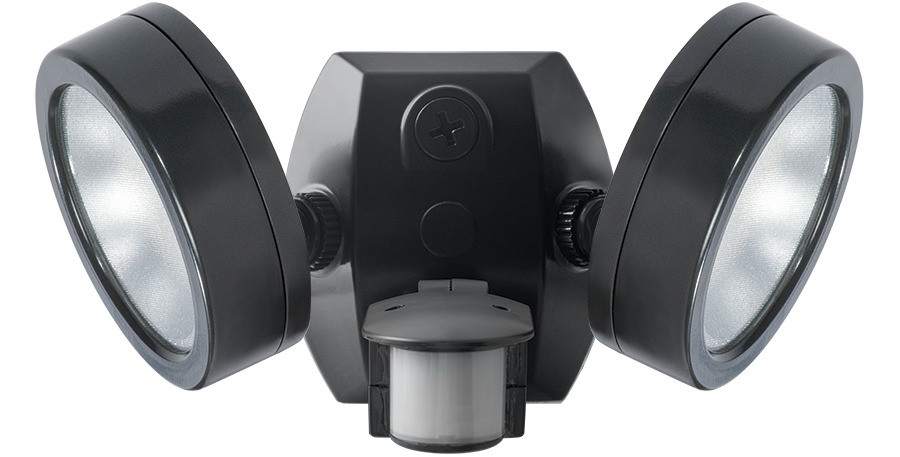 Leslie Sms Bullet Flood, 2X13W, LED 120V, 5000k, 80 CRI, Bronze