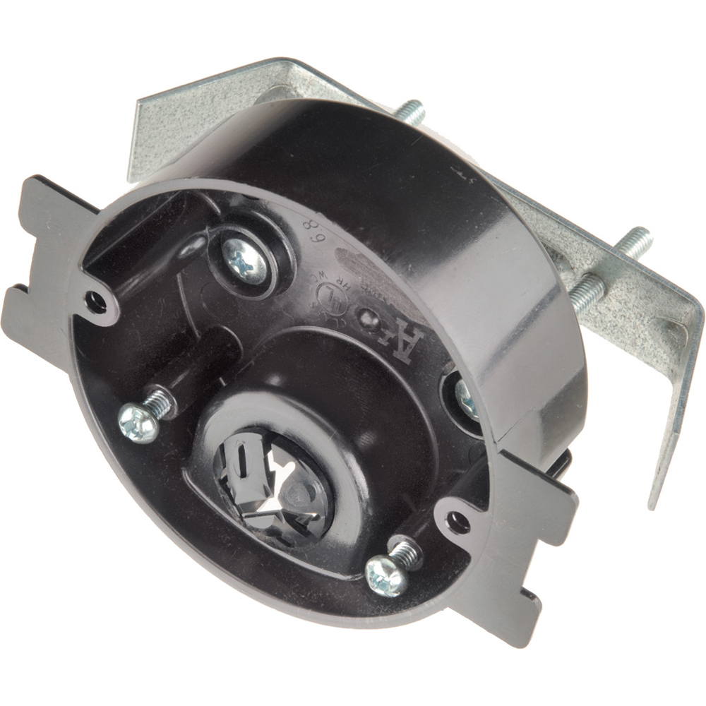 Small diameter sconce box for retrofit construction. 3-1/4" diameter. 6.8 cu. in. 3lb sconce light rating.
