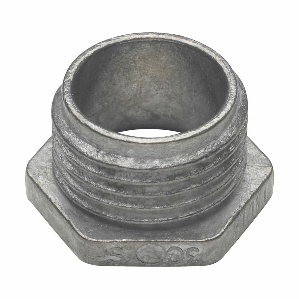 Eaton Crouse-Hinds series conduit bushed (chase) nipple, Rigid/IMC, Non-insulated, Zinc die cast, 1-1/4"