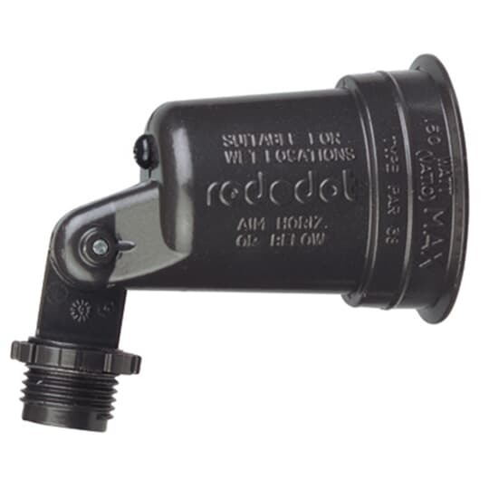 Lampholder, 1 Lamp, Bronze, Die Cast Zinc, 150 Watt Maximum Par 38 or R40 Lamp, Includes Inside Gasket and Ground Screw