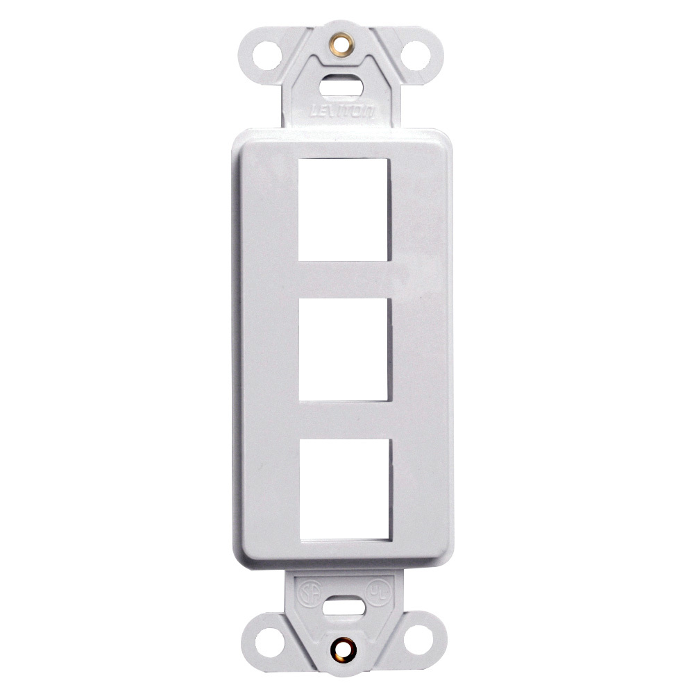 QuickPort Decora Insert, 3-Port, Grey