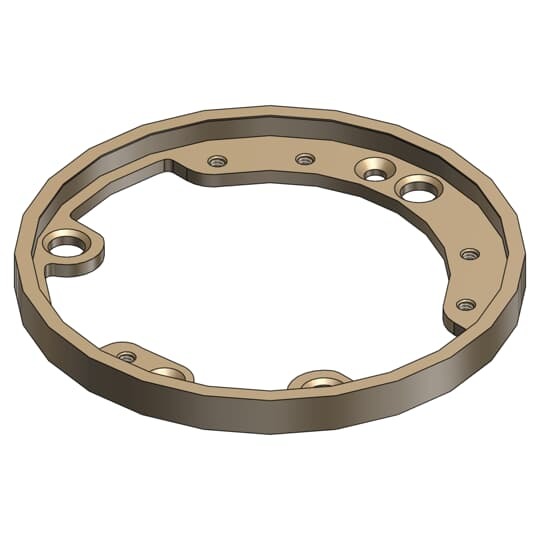 Brass edge ring. Tile Trim.