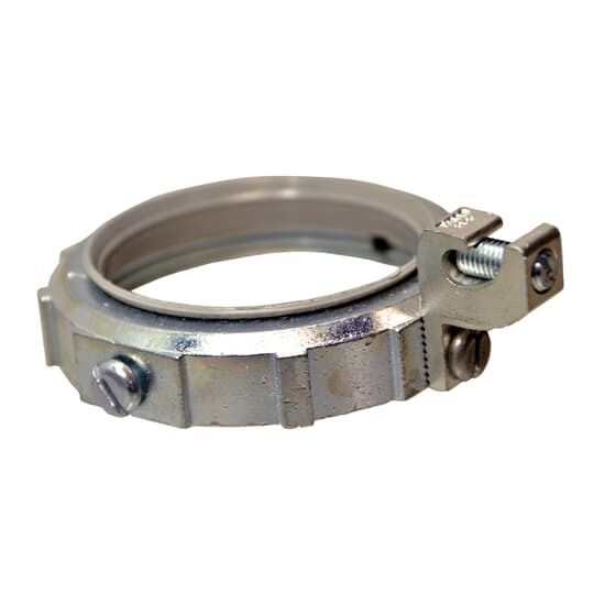 Insulated Ground Bushing, 2-1/2 Inch, Die Cast Zinc, For Use with Rigid/IMC Conduit