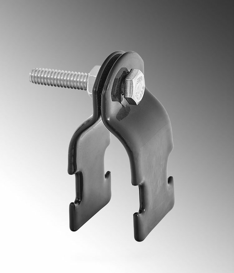PVC Coated Galvanized Rigid PIPE STRAP 2" Trade Size