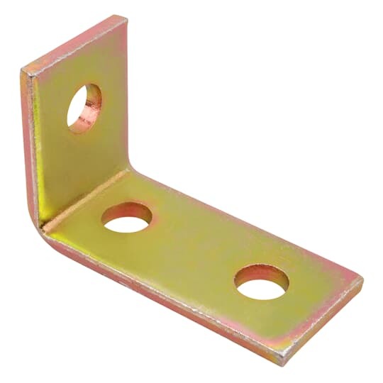 Fitting, 90 Degree, Height 4-1/8 Inches, Base Length 1-5/8 Inches, Hole Diameter 9/16 Inches on 1-7/8 Inch Centers, Steel