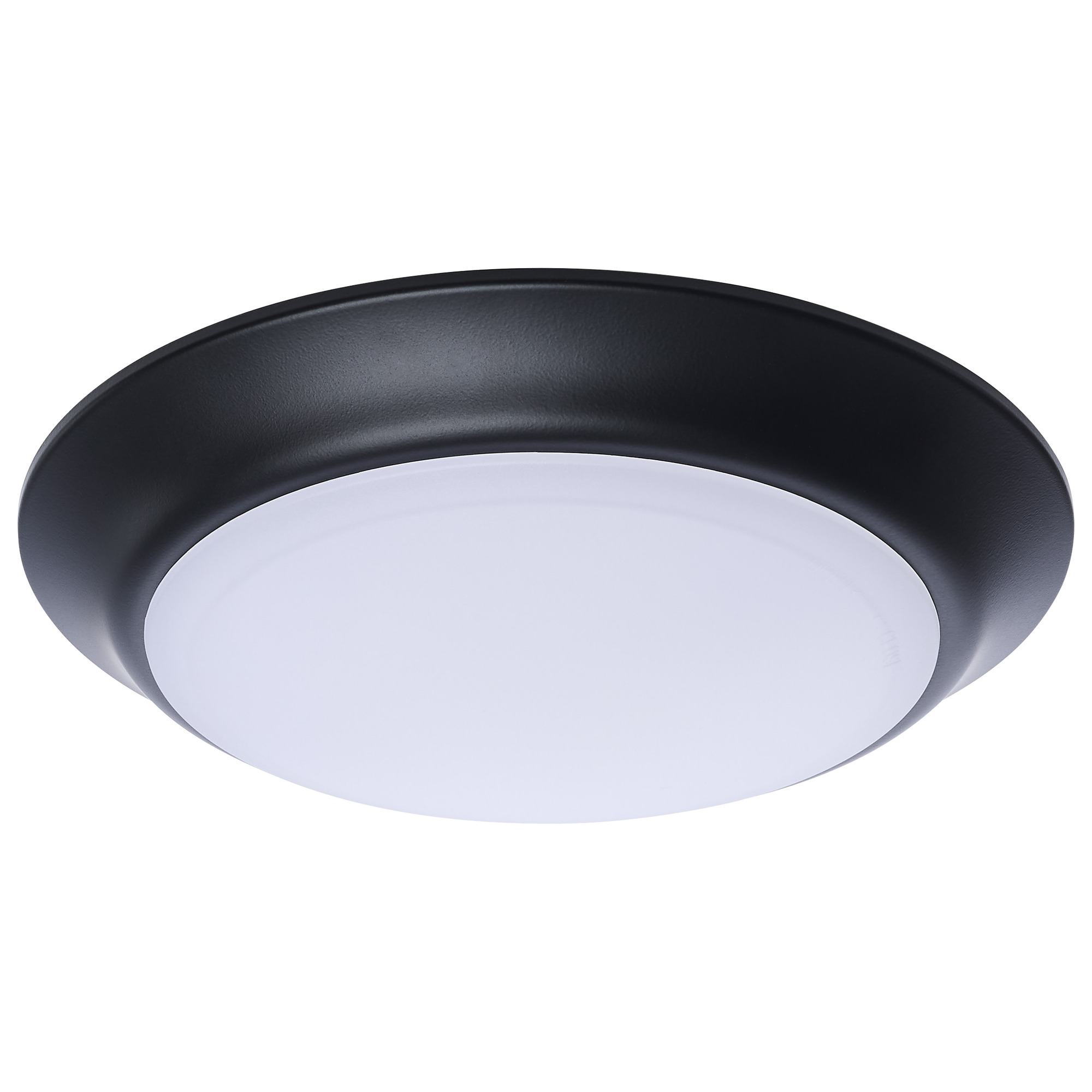 7 Inch LED Disk Light - 27K/3K/35K/4K/5K CCT Selectable - Black Finish