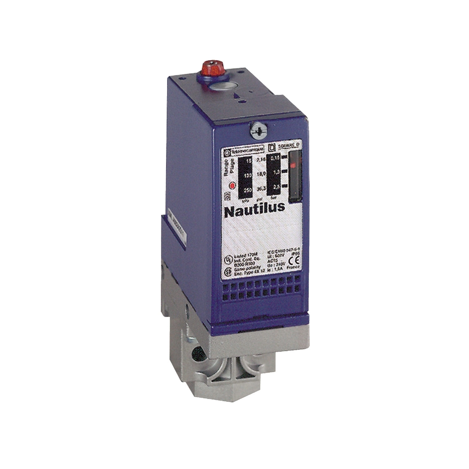 pressure switch XMLA 70 bar - fixed scale 1 threshold - 1 C/O