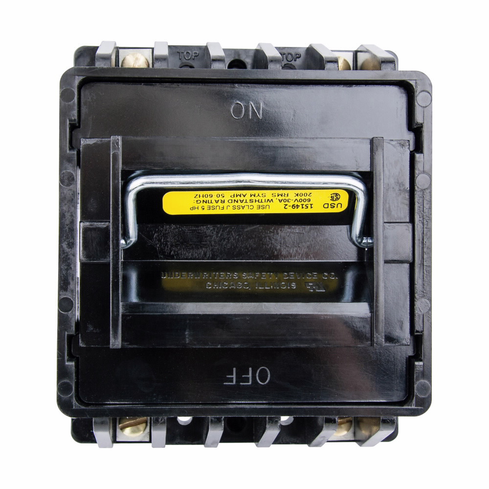 Eaton Bussmann series 15149 fused pullout switch, 600V, 0-30A, 200 kAIC, Fusible, Dead Front, Two-pole