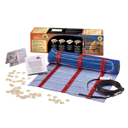 Self-Adhesive Floor Warming Mat 20 IN x 11.33 FT, 120 Vac, Heated Area, 20-22 SQ-FT, CTN QTY 1, CTN WT 3.6