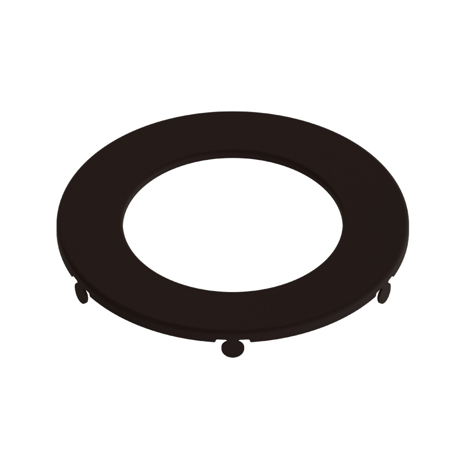 Recessed Downlights Wfrl Trim For Edge-Lit Wafer 4 Inches Round Bronze Smooth