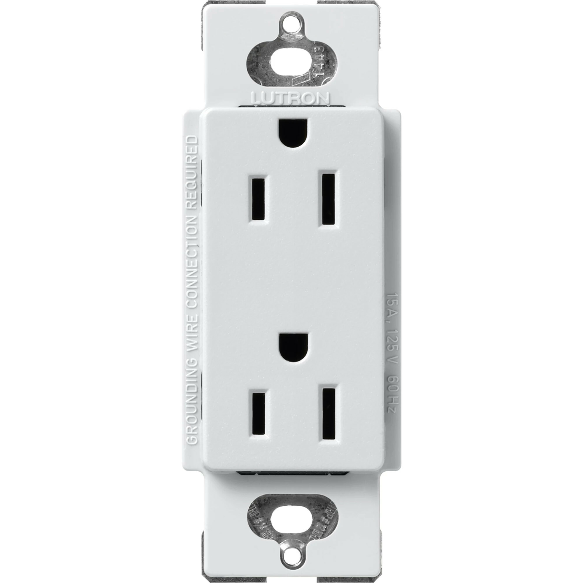 Lutron Claro 15 Amp Duplex Outlet, Mist