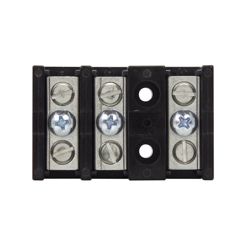 Eaton Bussmann series power terminal block, 600 Vac, 600 Vdc, 115A, Power terminal block, Three-pole, SCCR: 10 kA - 14002-3