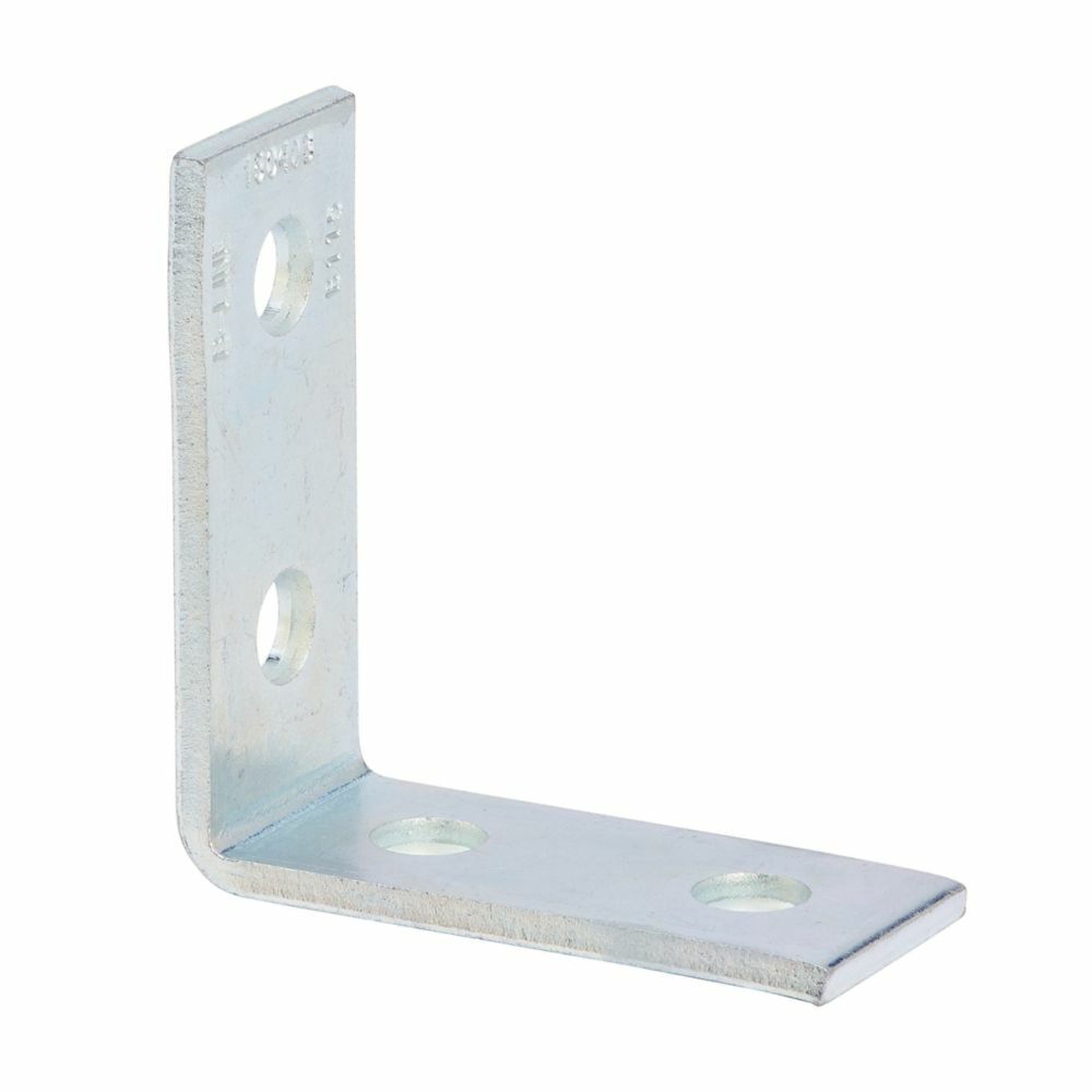 Eaton B-Line series corner angle, 3.93" H x 3.75" L x 1.62" W, Aluminum, Aluminum, 1/4" Gauge