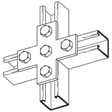 FIVE HOLE CROSS PLATE, STAINLESS STEEL 304