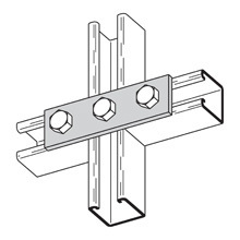 THREE HOLE SPLICE PLATE, HOT DIP GALVANIZED