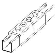 FOUR HOLE SPLICE CLEVIS  B22 OR B52A CHNL, SSL 304