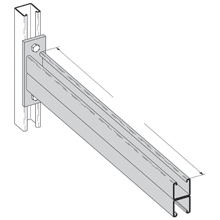 DBL CHNL BRKT, 18", SSL 304