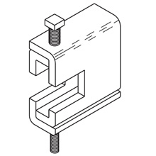 BM CLAMP, 3/8"-16 ROD, HD
