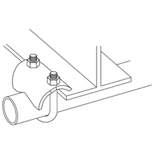 RIGHT AGL CLAMP, 3/4", HD GLVD