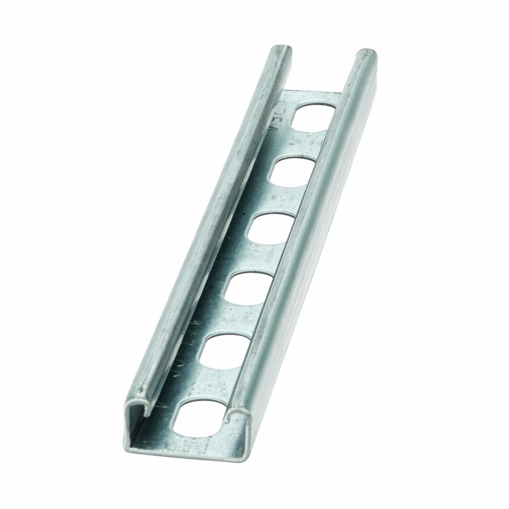 Eaton B-Line series strut channel, 0.81" H x 120" L x 1.62" W, Steel, Stainless steel type 304, SH, 14 Gauge