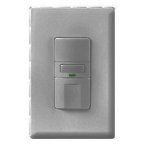 Eaton occupancy sensor switch, Motion sensor with nightlight, Flush, 120V, Wire leads, Maintained closure, White, Incand, MLV, ELV, Flrsnt, CFL, LED, halo, 1-pole, 3-way, 1-phase, 1000 sq ft, Occupancy, 1000W 710872