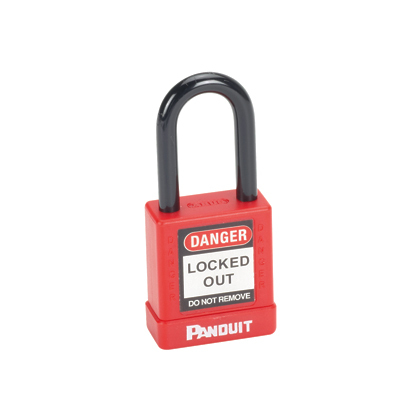 Red Plastic Body Padlock                