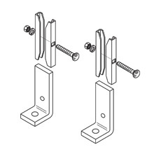 Eaton B-Line series runway accessories, Used to secure cable runway, Includes end supports, clamps and 5?16-18 hardware, Runway foot kit, ASTM A36 structural steel, Black zinc finish