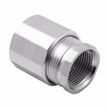 Eaton Crouse-Hinds series three-piece conduit coupling, Rigid/IMC, 316 stainless steel, 3/4"