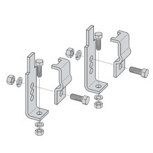 RWAY STAND-OFF KIT, ENCS, 4-6" ELEVATION, FLT BLK
