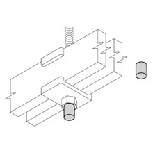 Eaton auxiliary support accessories, Yellow, Polyethylene, Package of 10, Hardware size: 1/2"-13, Threaded rod end cap
