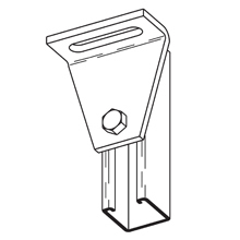 Eaton B-Line series corner angle, 3.5" H x 3.5" L x 1.62" W, Steel, Electro-plated