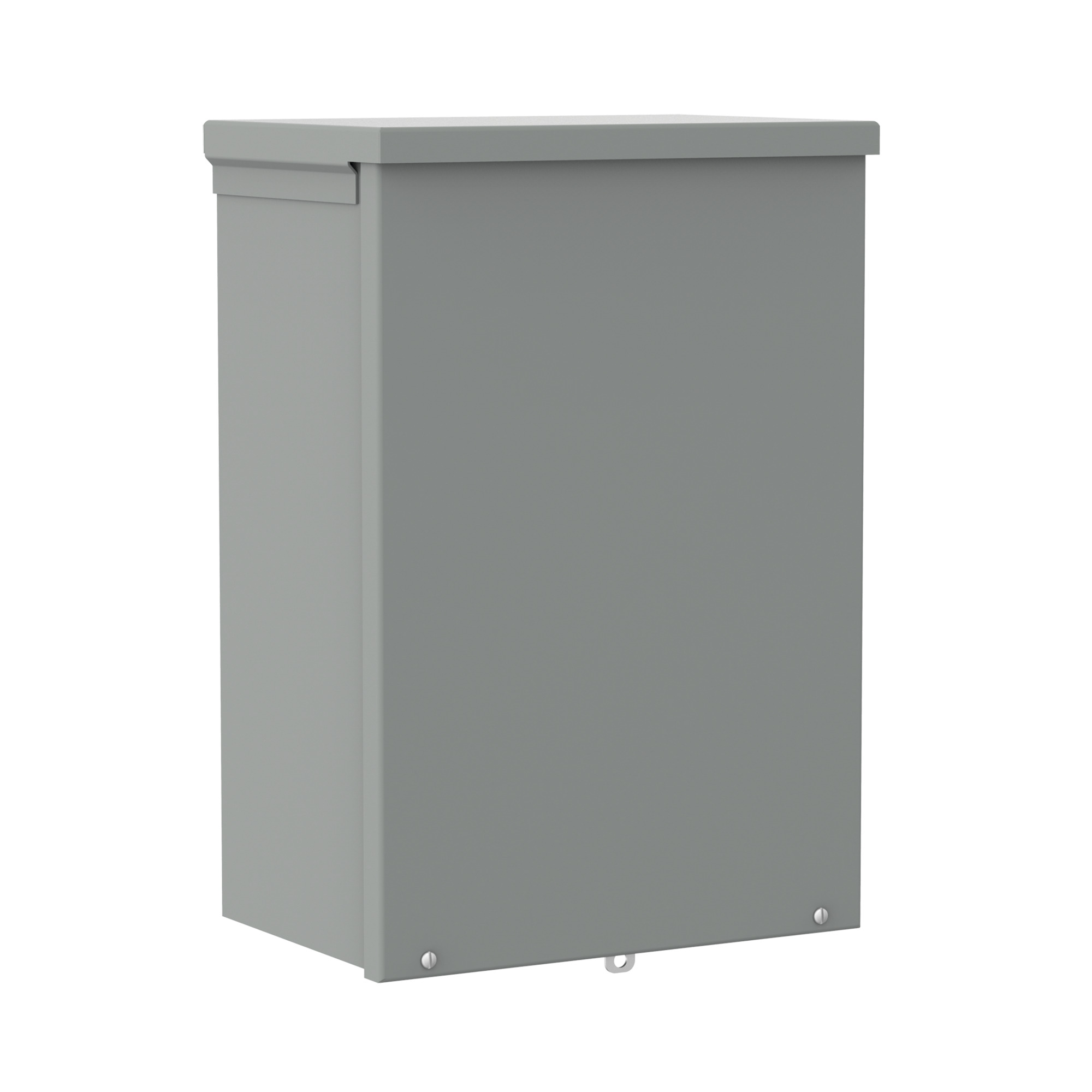 Screw-Cover Drip-Shield Type 3R no Knockouts, 8x8x6, Gray, Steel
