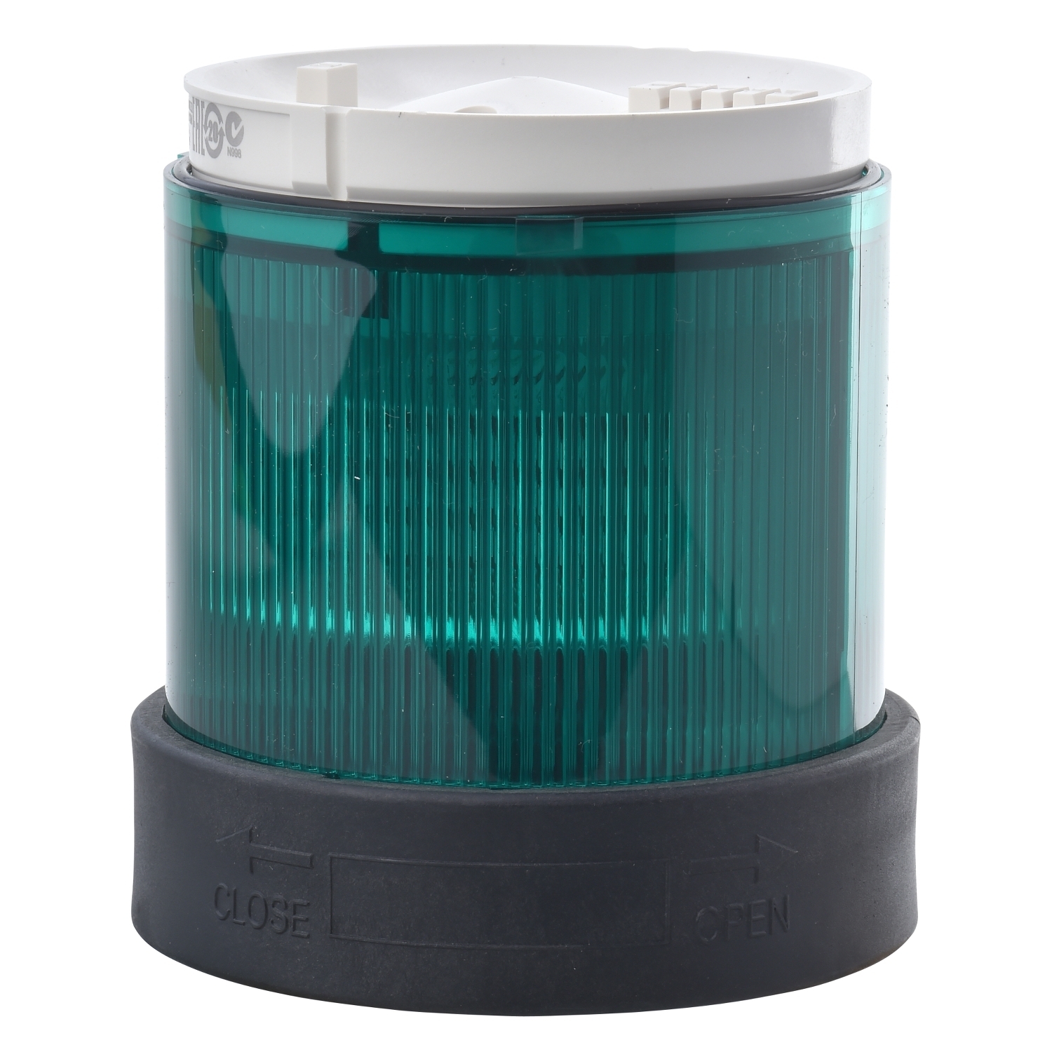 Indicator bank, Harmony XVB, illuminated unit, plastic, green, 70mm, steady, integral LED, 24V AC DC