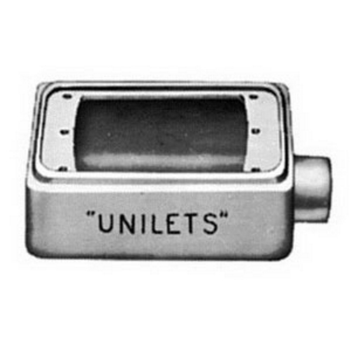 Type FS Cast Device Box, 1 inch, Malleable Iron, Zinc Electroplate
