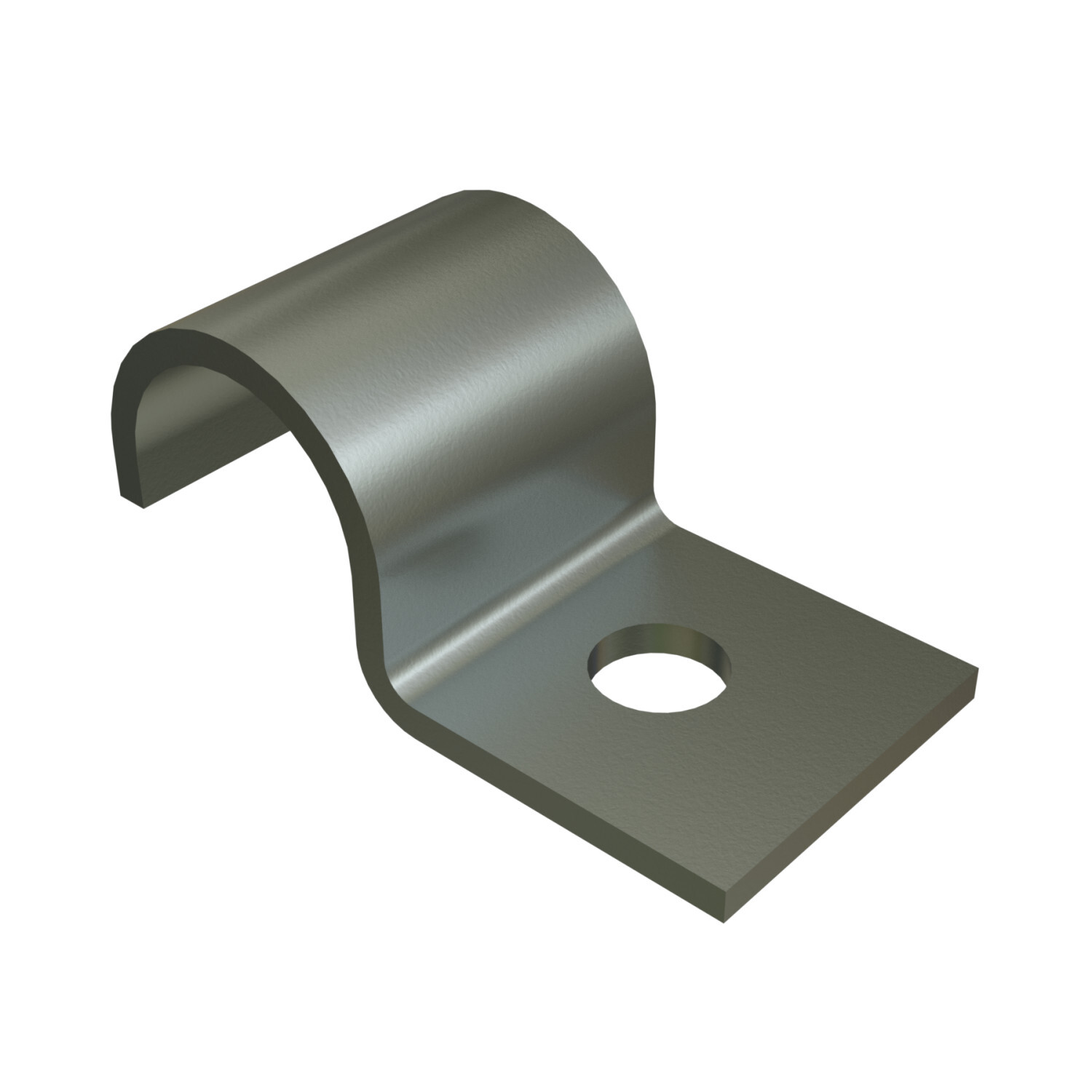 UNISTRUT ONE-HOLE CLAMP, 1/2", 1-5/8"x 9/16"x 1-7/16", EG